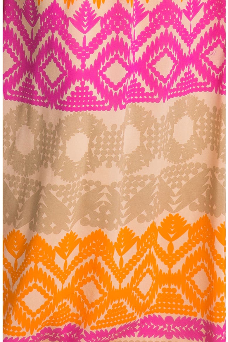 'Anargosa' Stretch Silk Maxi Dress, Alternate, color, CACTUS FLOWER