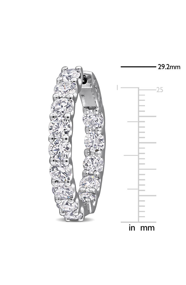 Julianna B. 7ct. t.w. Lab-Grown Diamond Hoop Earrings 14k, Alternate, color, White Gold