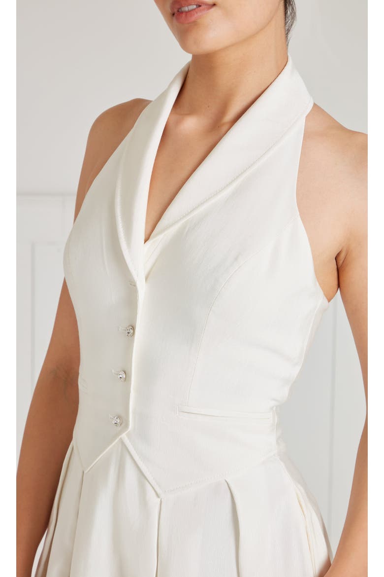 Elodie Halter Dress, Alternate, color, Ivory