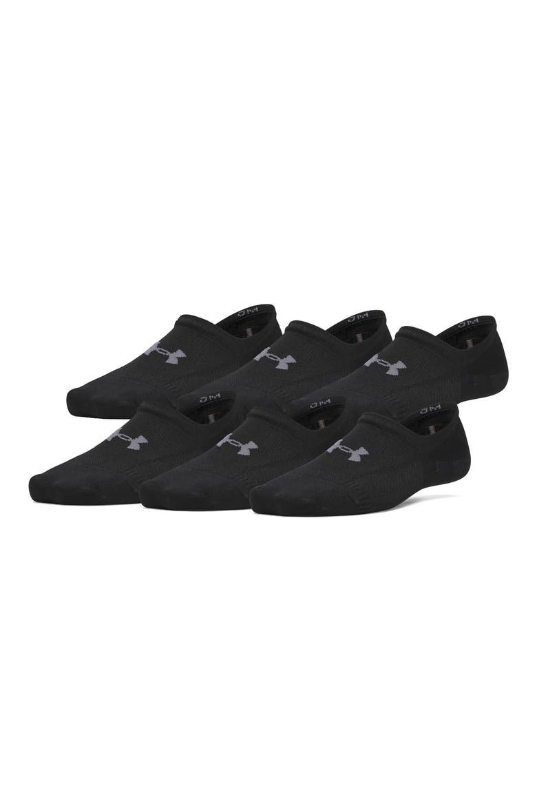 Vanish 6-Pack No-Show Socks, Main, color, 008 ULTIMATE BLACK
