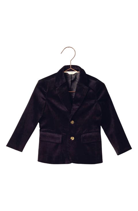Kids' Sebastian Velvet Blazer