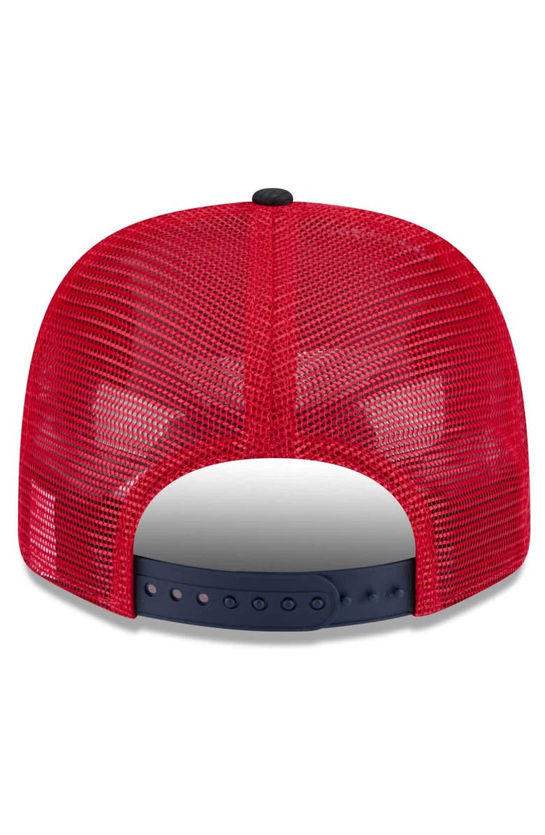 New Era Men's New Era Red/Navy Boston Red Sox 2025 Spring Training 9SEVENTY Stretch-Snap Trucker Hat, Alternate, color,