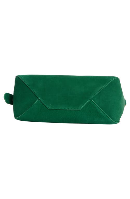 Clare V . Fleurine Leather Shoulder Bag In Green