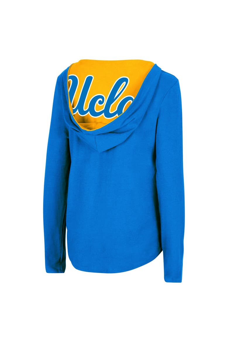Women's Colosseum Blue UCLA Bruins Catalina Hoodie Long Sleeve T-Shirt, Alternate, color, Blue