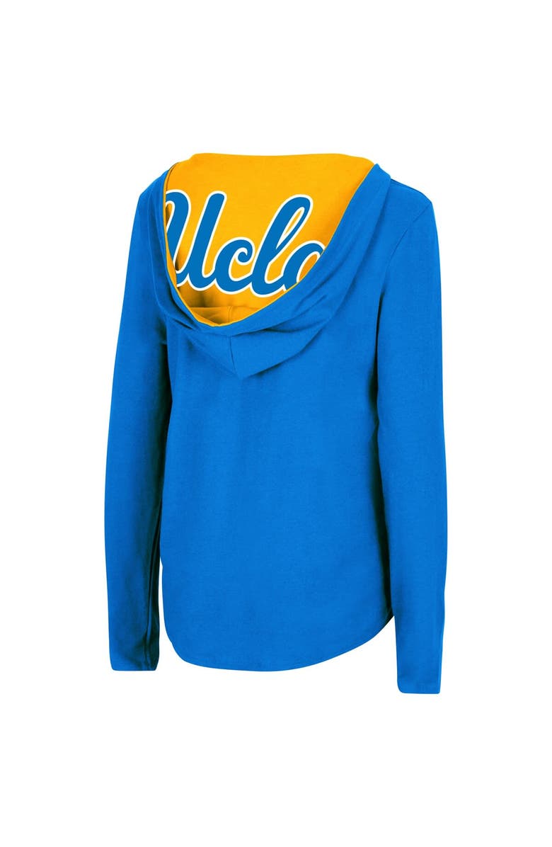 COLOSSEUM Women's Colosseum Blue UCLA Bruins Catalina Hoodie Long Sleeve T-Shirt, Alternate, color, 