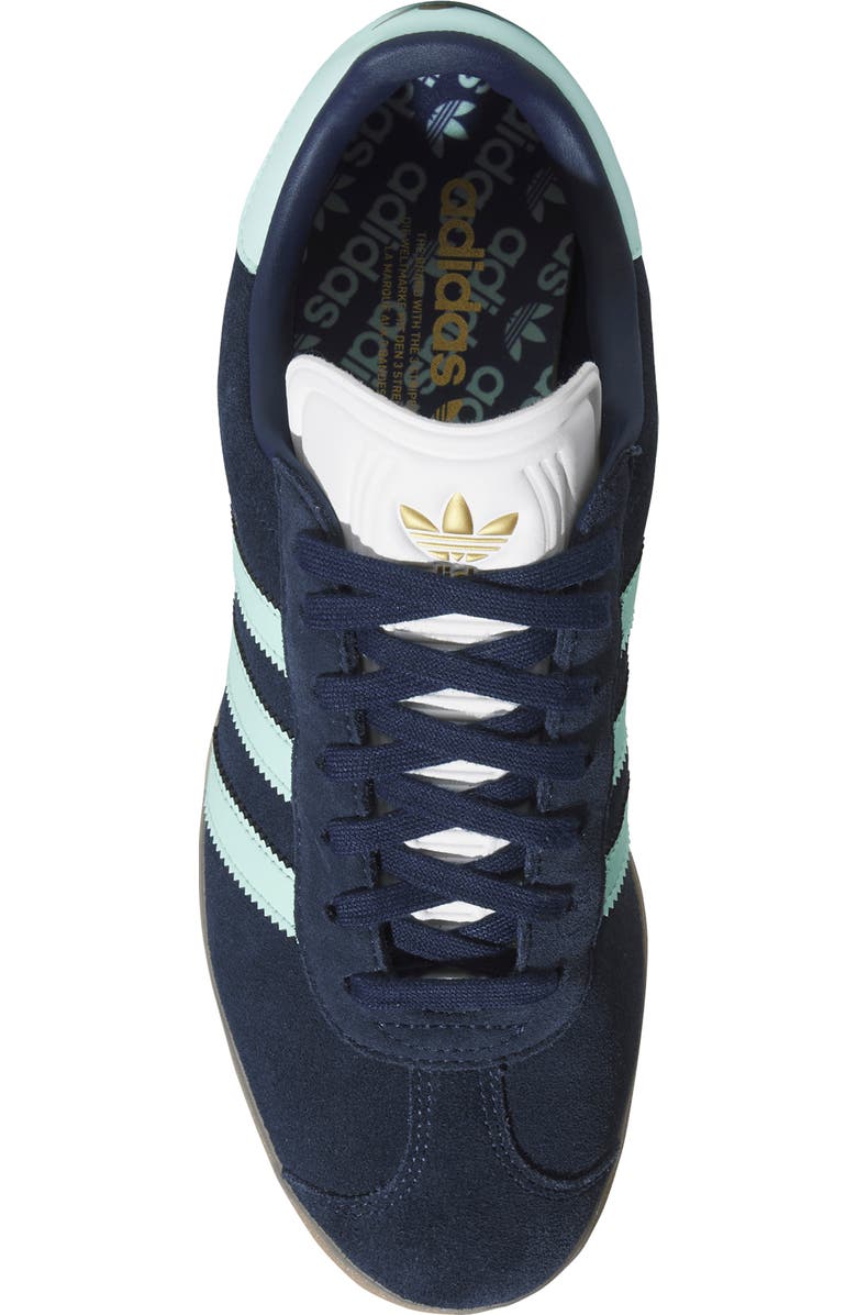 adidas Gazelle Golf Sneaker, Alternate, color, Indigo/ Mint/ White