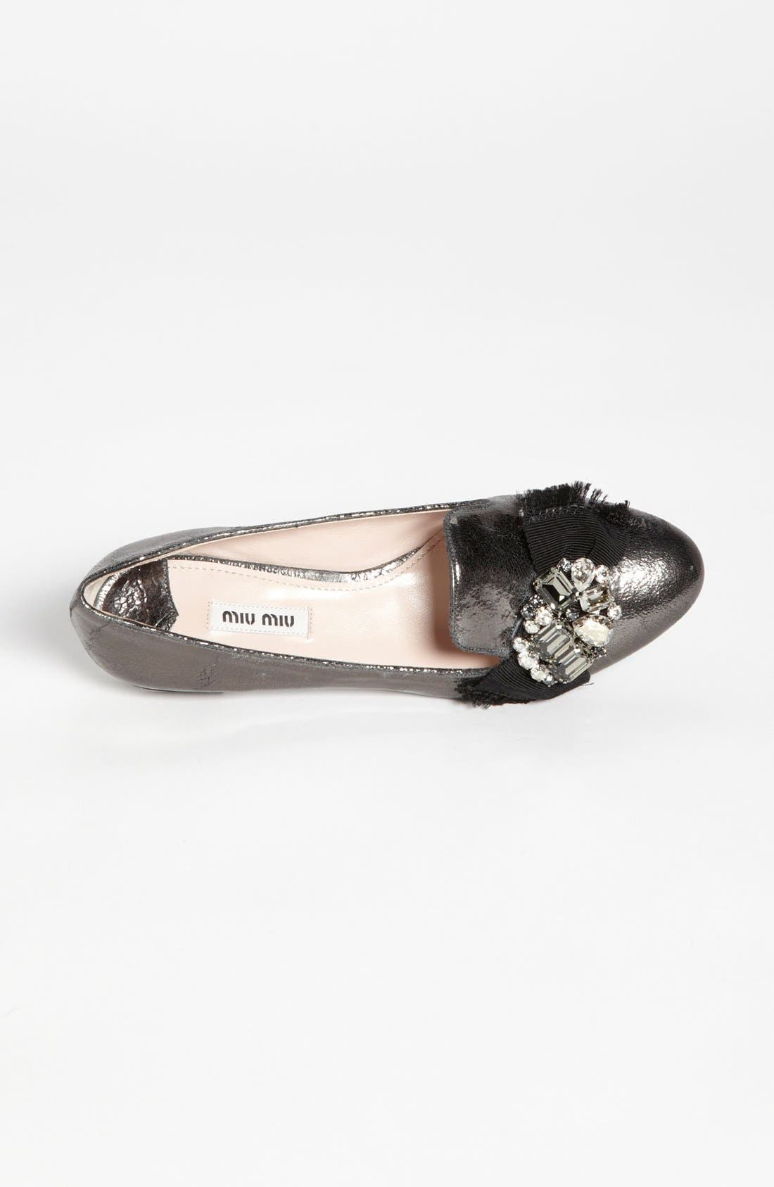 Miu Miu Crystal Loafer, Alternate, color, 