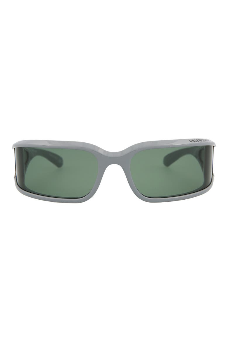 78mm Rectangular Sunglasses, Main, color, GREY GREY GREEN