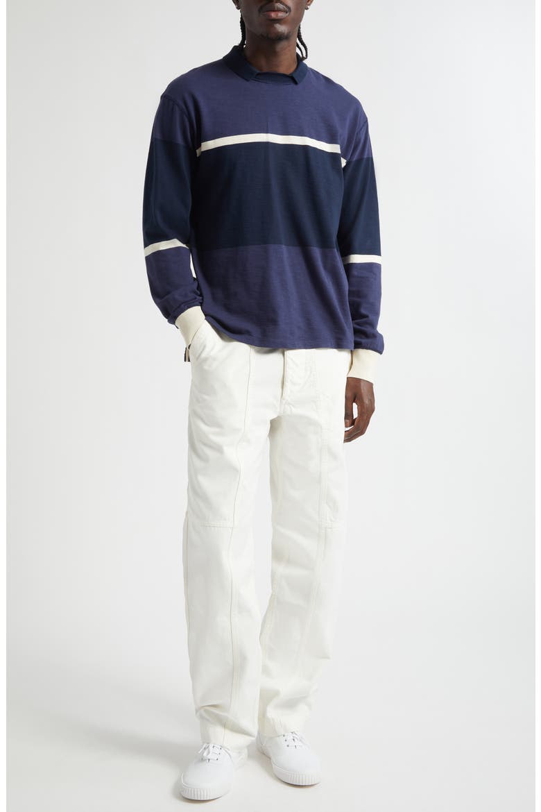 Flame Rugby Polo, Alternate, color, DARK NAVY ECRU