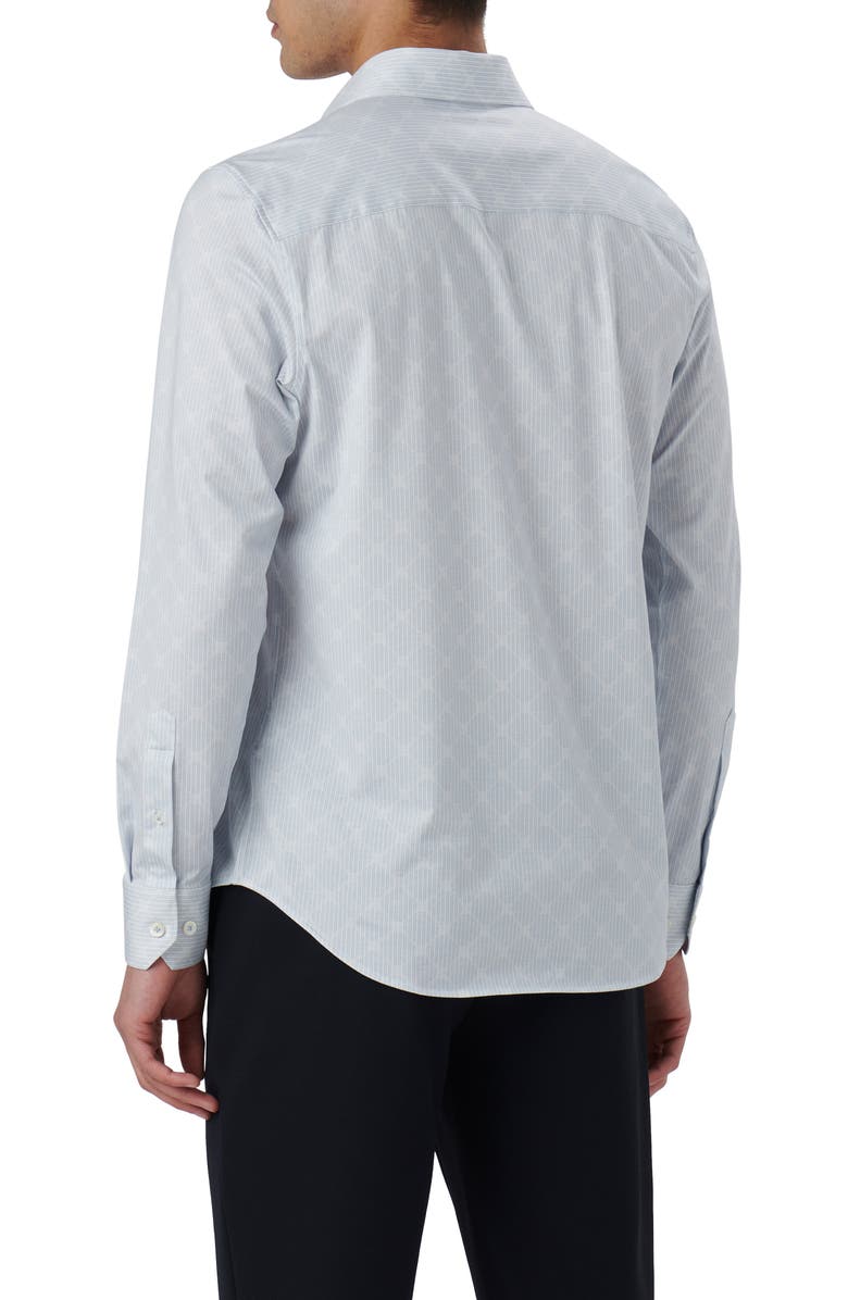 Bugatchi James OoohCotton<sup>®</sup> Geometric Print Button-Up Shirt, Alternate, color, 