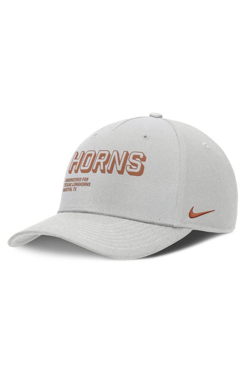 Nike Men's Nike Gray Texas Longhorns 2025 Sideline Dust Pinched Rise Adjustable Hat, Main, color, Gray