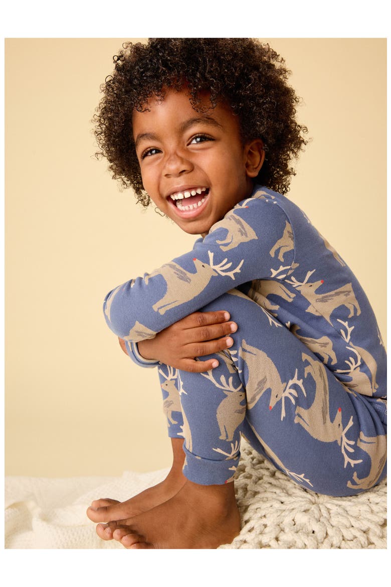 Goodnight Pajama Set, Alternate, color, Red Nose Reindeer