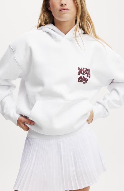 COTTON ON BODY ACTIVE PLUSH PREMIUM GRAPHIC HOODIE