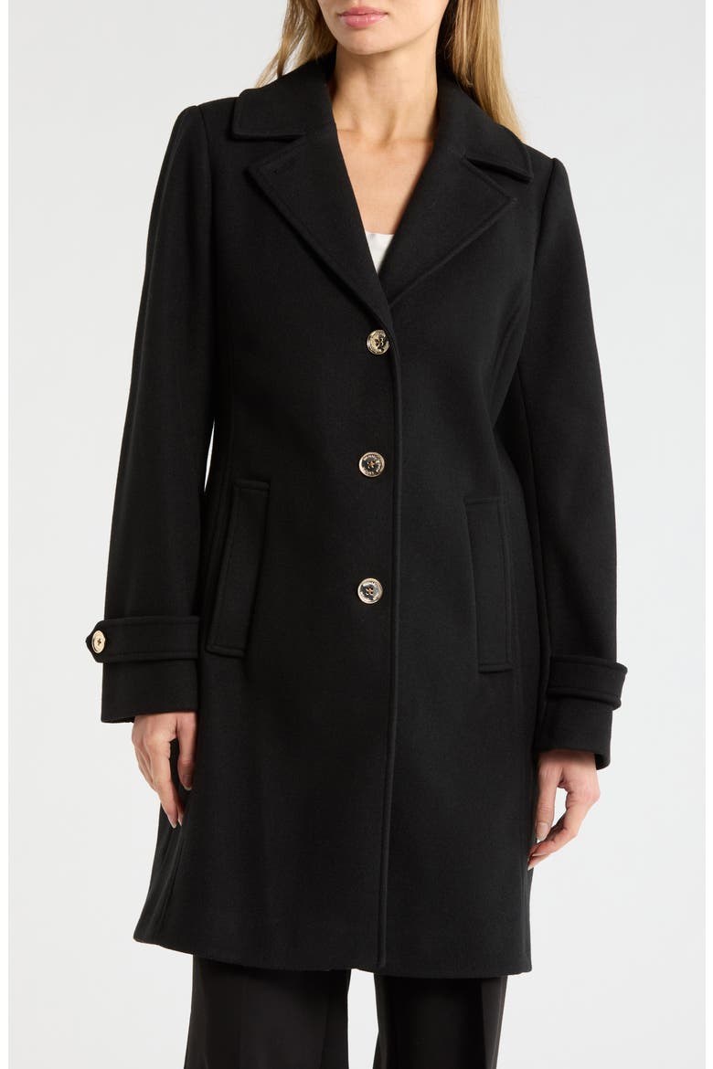 Notch Lapel Coat, Alternate, color, BLACK