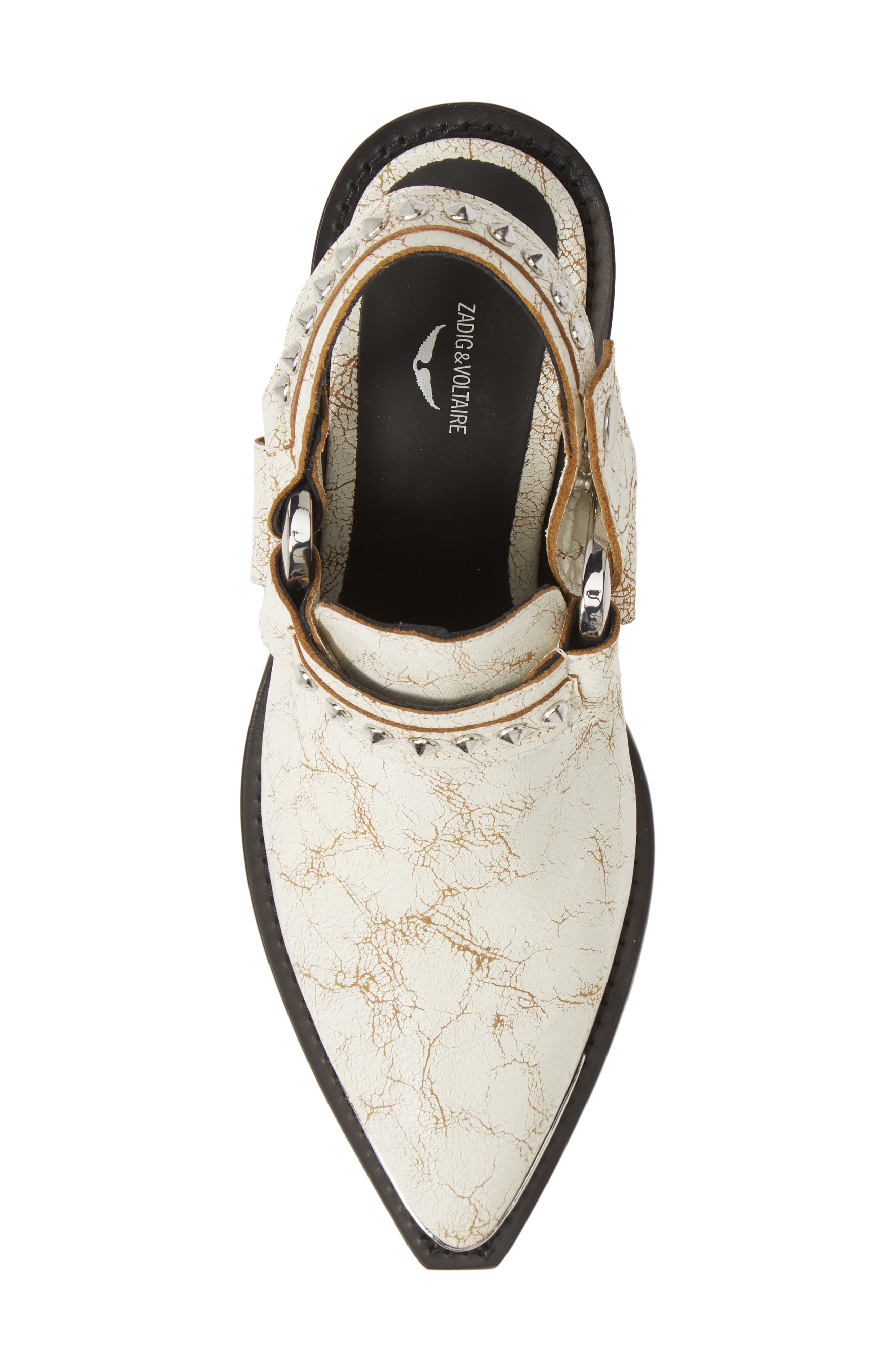 Zadig & Voltaire N'Dricks Studded Slingback Shoe, Alternate, color, 