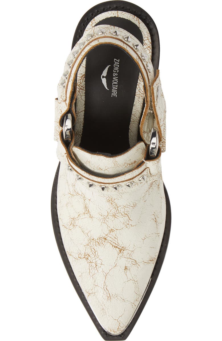 Zadig & Voltaire N'Dricks Studded Slingback Shoe, Alternate, color,