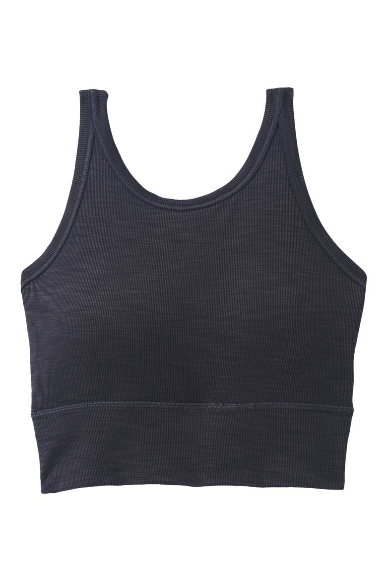 Becksa Rib Sports Bra, Alternate, color, BLACK HEATHER