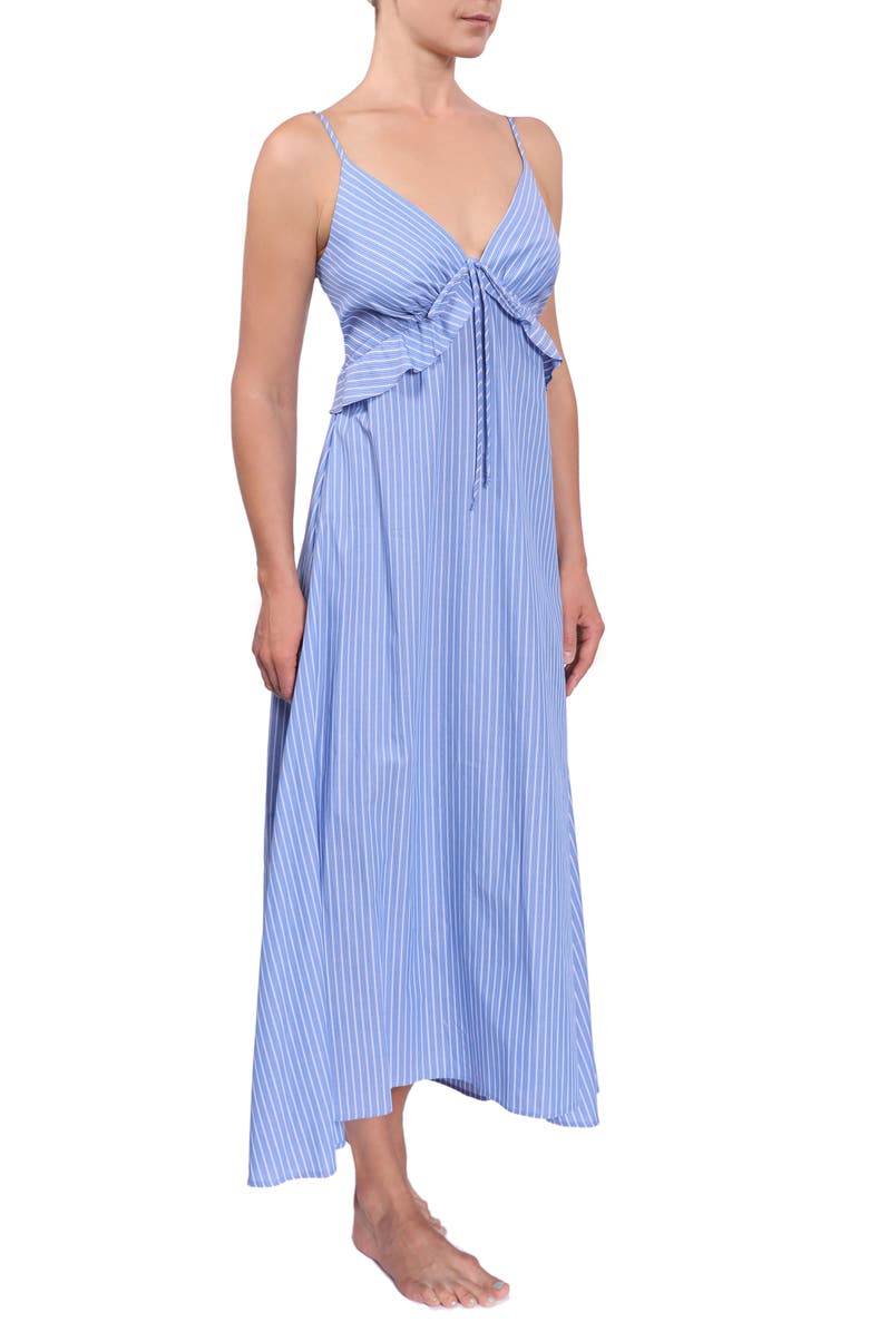 Everyday Ritual Sofia Ruffle Empire Waist Nightgown, Alternate, color, 