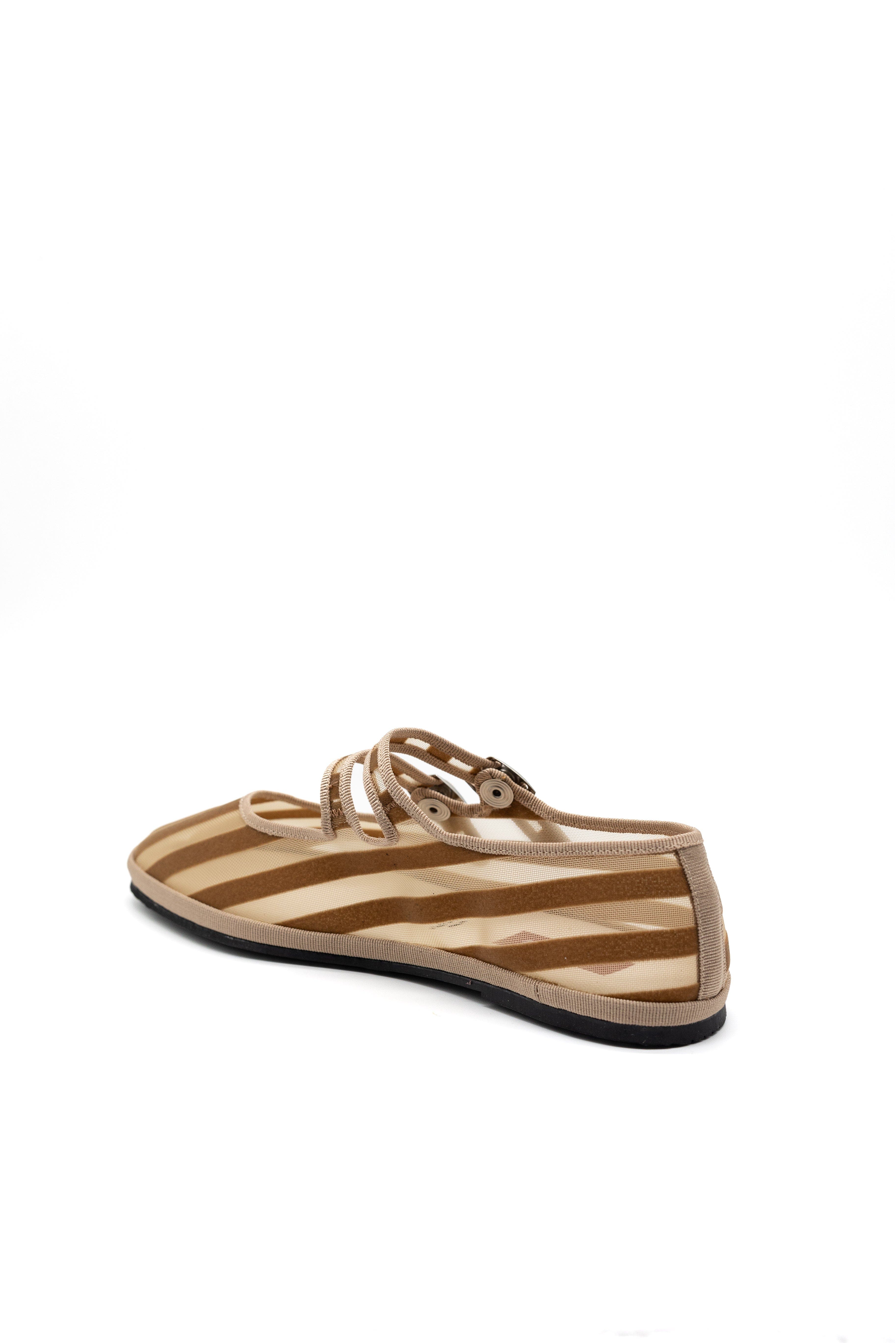 Lido Double Strap  Mary Jane Flats, Alternate, color, Desert Beige