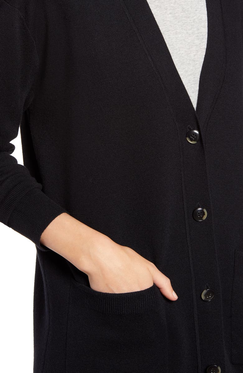 J.Crew V-Neck Long Cardigan, Alternate, color, 