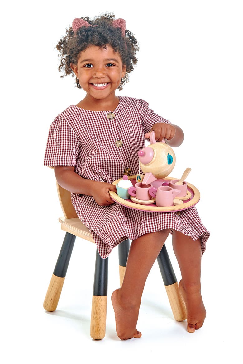 Mini Chef Birdie Tea Set, Alternate, color, PINK