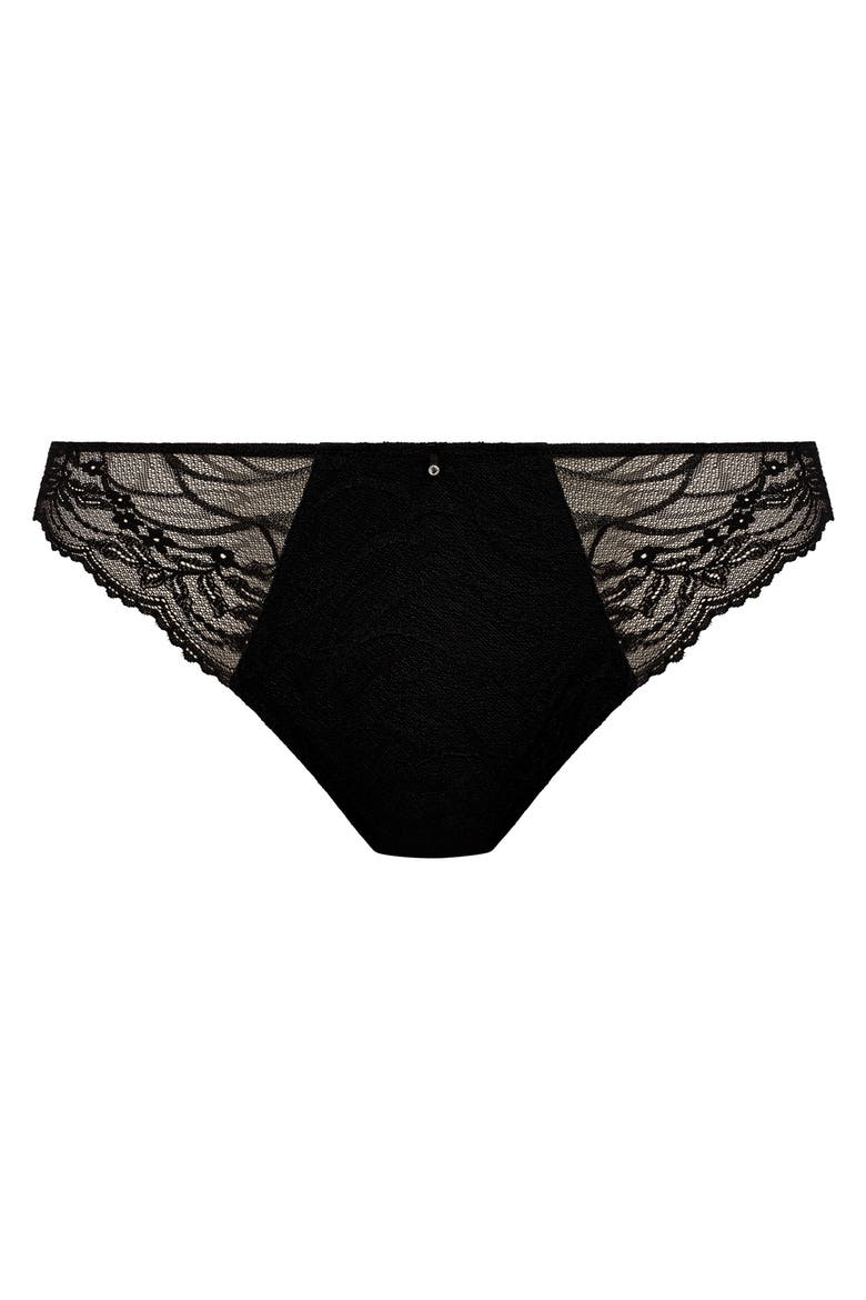 Cesile Brazilian Panties, Alternate, color, BLACK