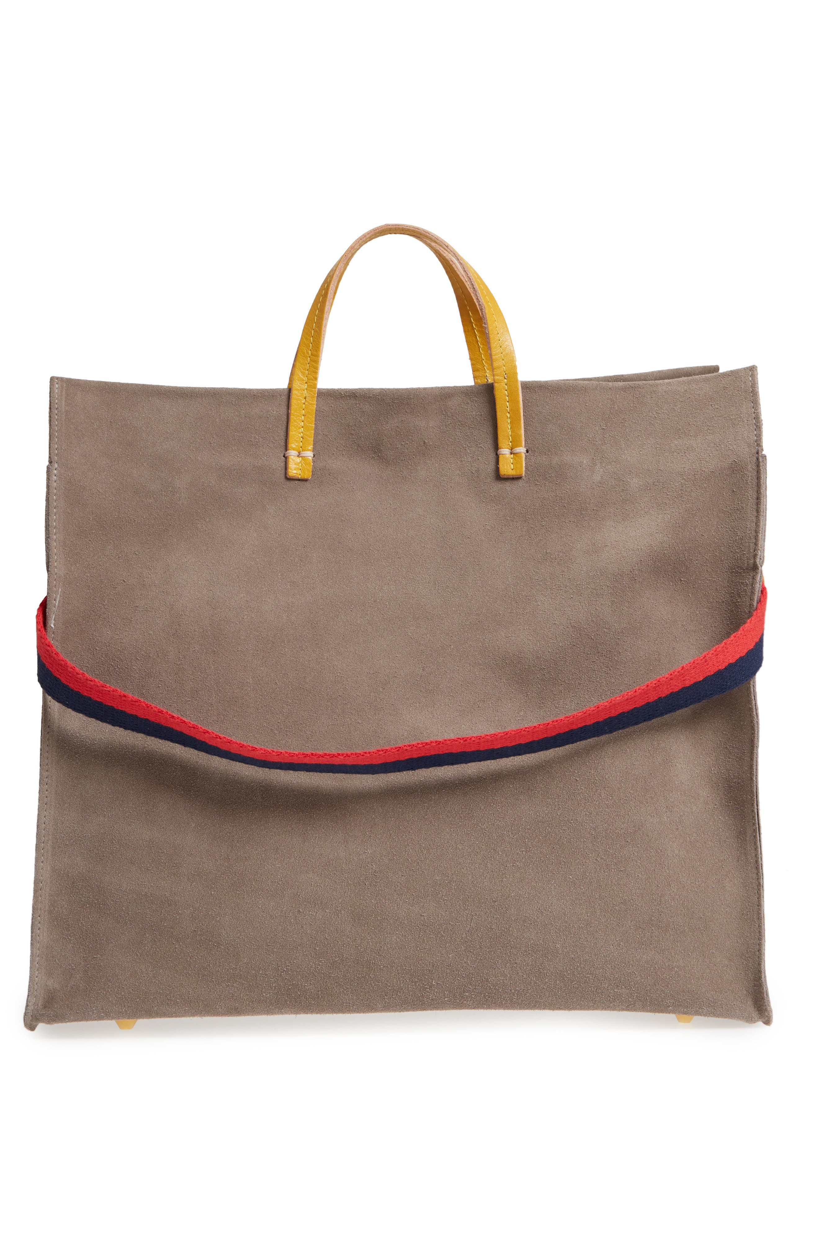 Clare V. Simple Suede Tote, Alternate, color, 
