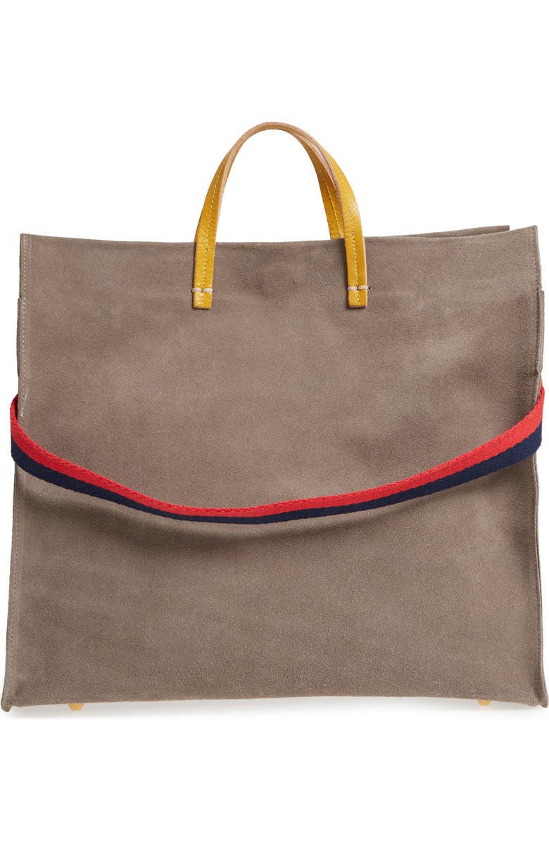 Clare V. Simple Suede Tote, Alternate, color,