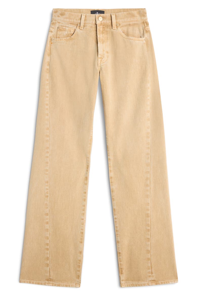 Tess Twisted Seam High Waist Straight Leg Jeans, Alternate, color, SANDUNE