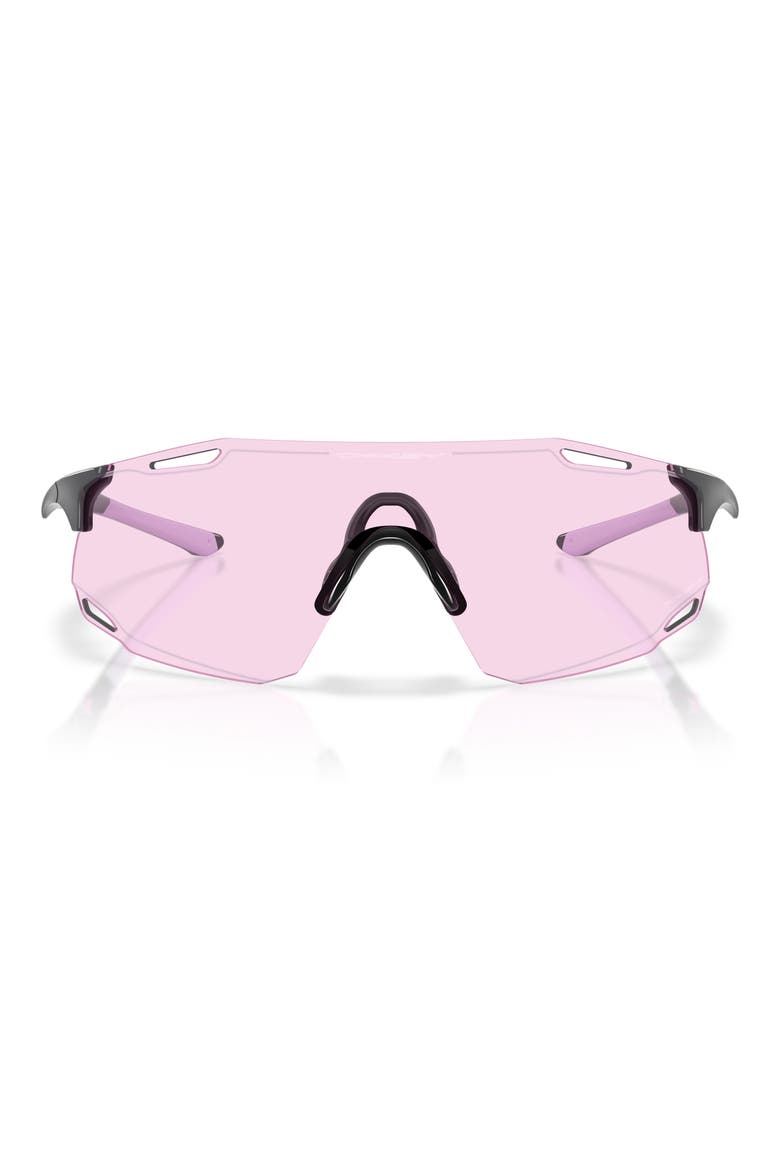 Gender Inclusive Cybr Dyno 139mm Oversize Rectangle Sunglasses, Main, color, PINK / GREY