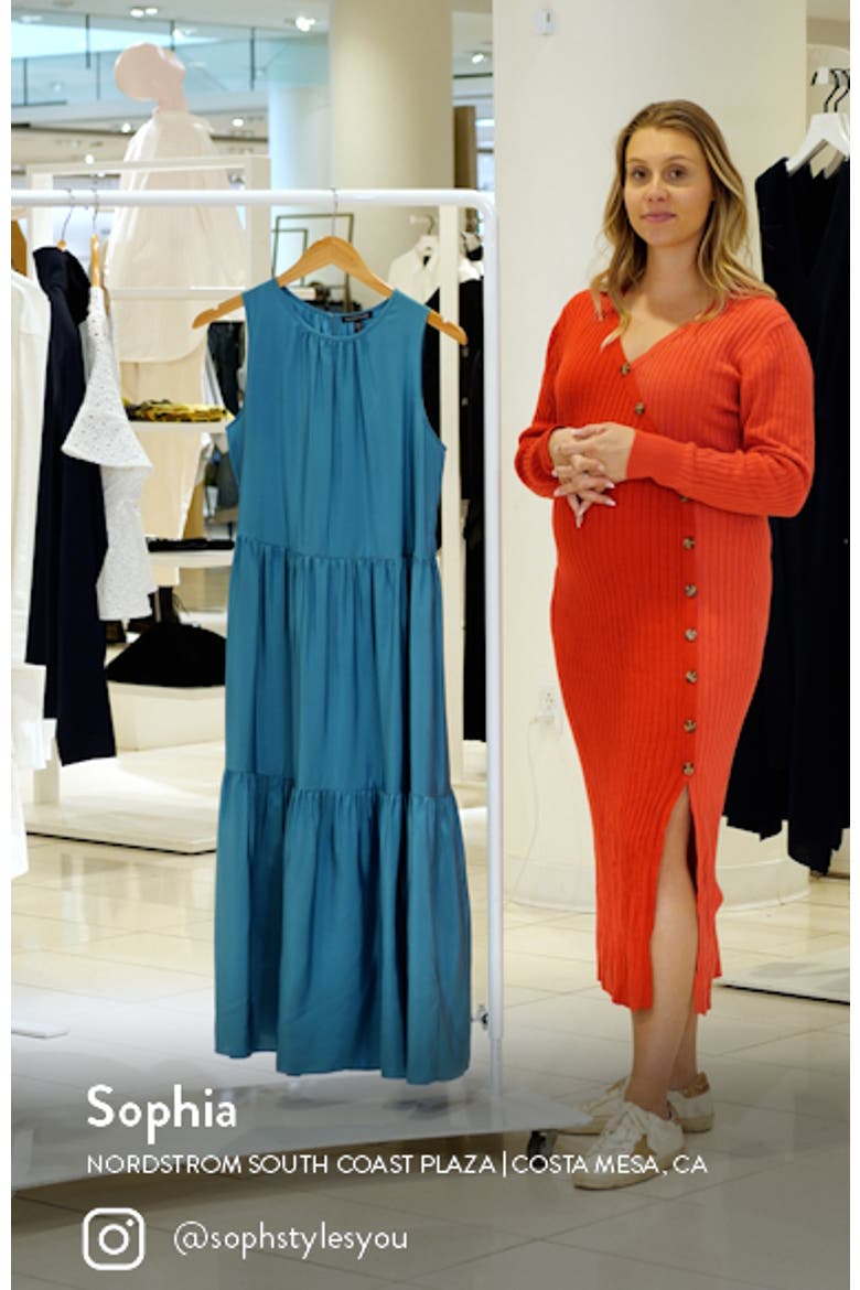 Tiered Silk Midi Dress video