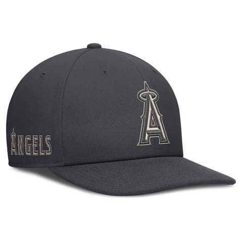 Men's Nike Anthracite Los Angeles Angels Statement Pro Snapback Hat