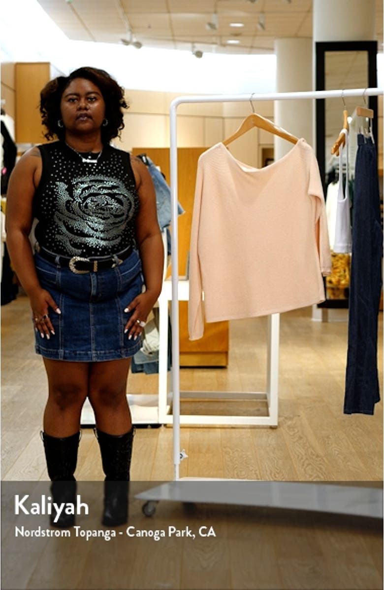 Thermal Knit One-Shoulder Sweater, sales video thumbnail