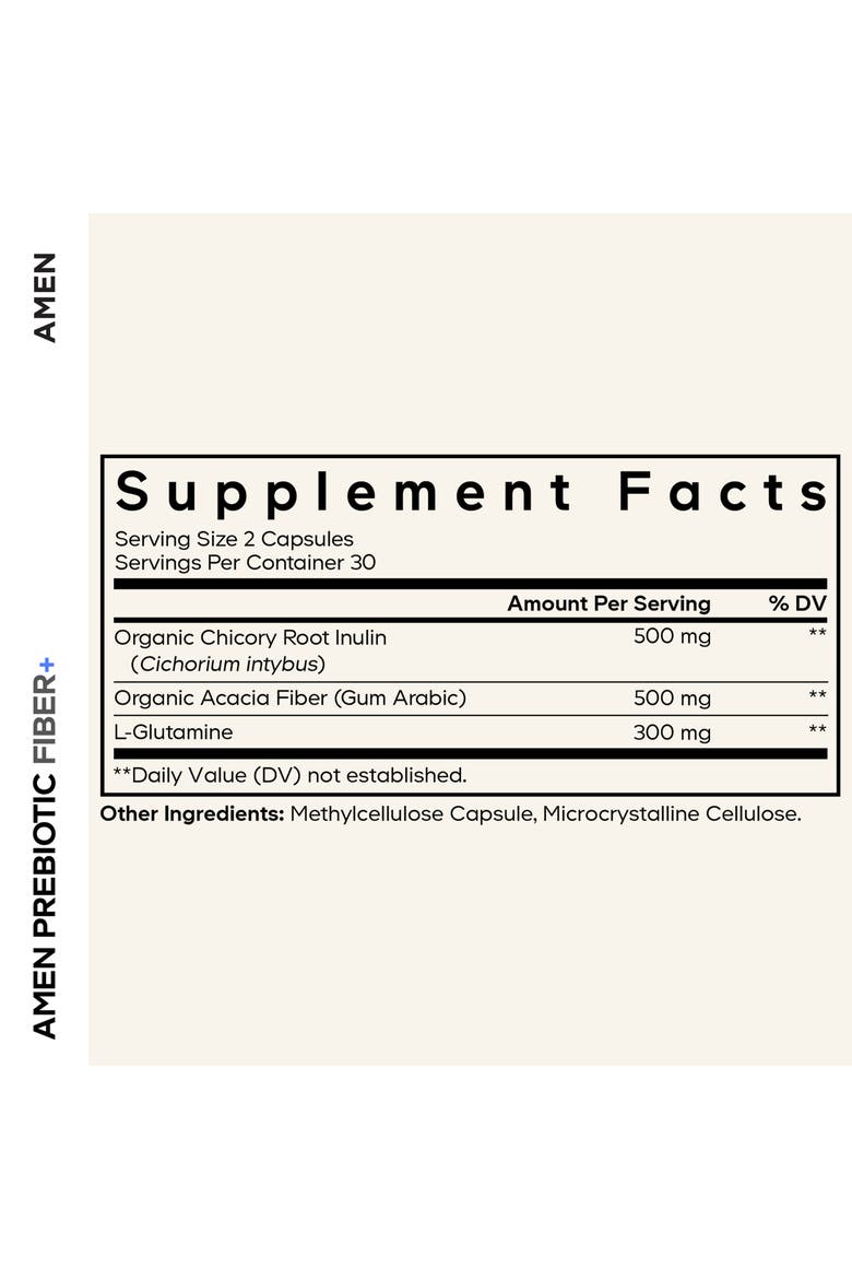 Prebiotic Fiber+, Organic Acacia Fiber & Chicory Inulin Supplement, Alternate, color, White