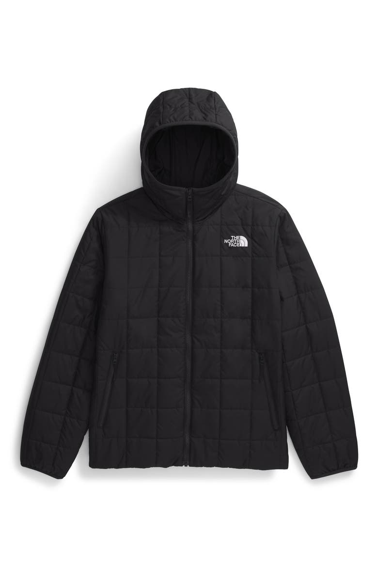 Junction Insulated Hooded Puffer Jacket, Alternate, color, TNF BLACK