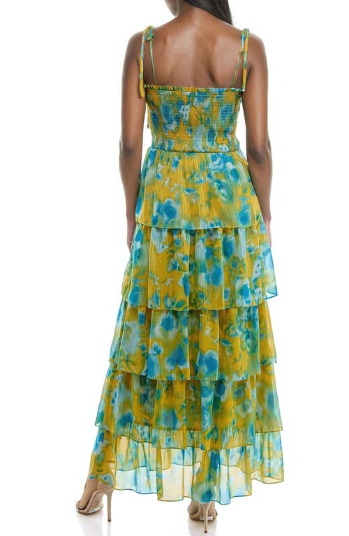 SOCIALITE SOCIALITE FLORAL TIERED MAXI SUNDRESS