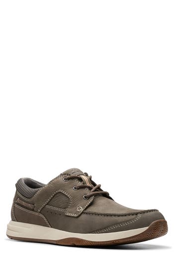 Clarks ® Sailview Sneaker In Taupe Nubuck