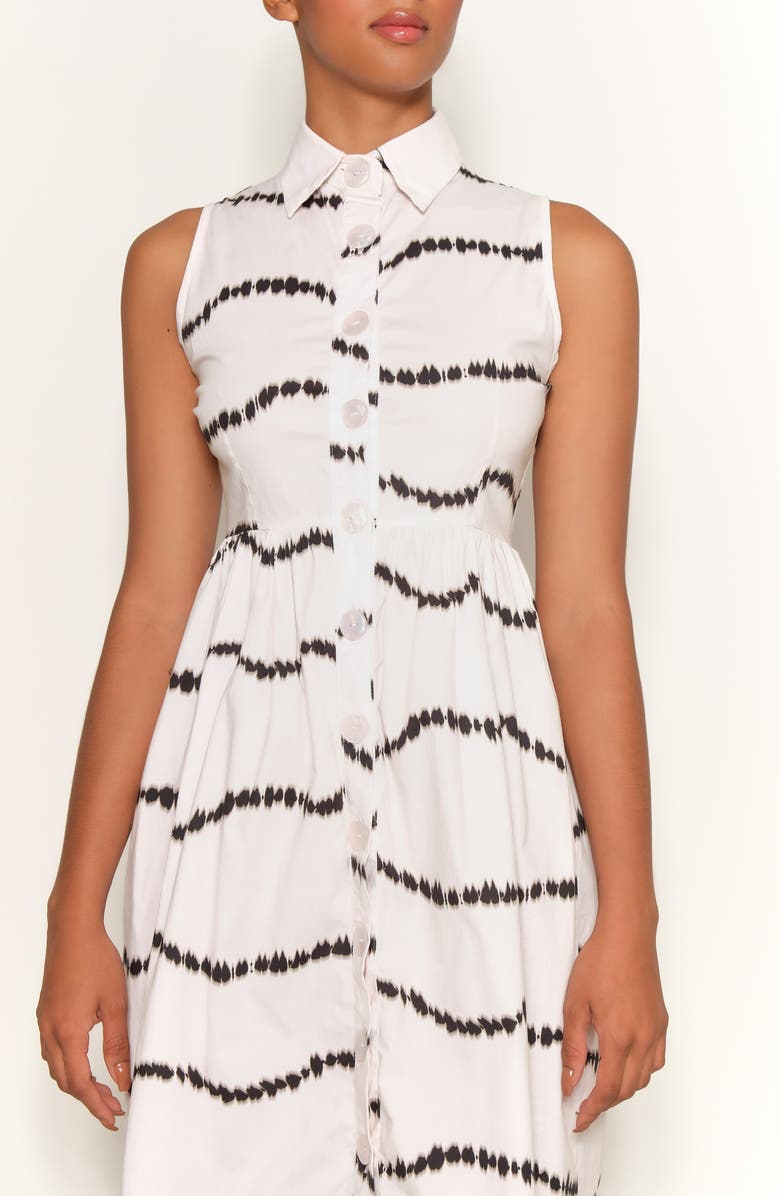 The Lulo Project Pier Sleeveless Midi Shirtdress, Alternate, color, Waves
