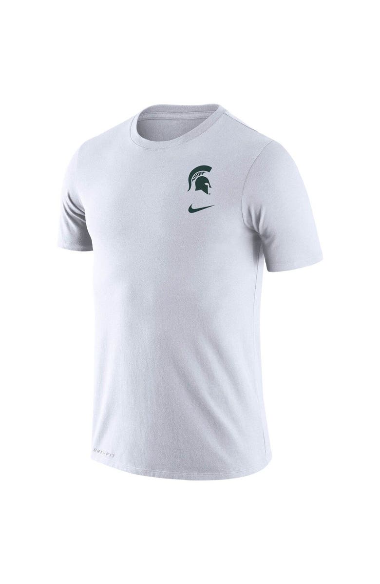 Nike Men's Nike White Michigan State Spartans DNA Logo Performance T-Shirt, Alternate, color, 