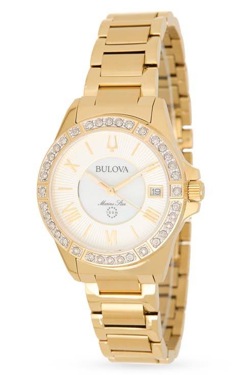 Marine Star Diamond Bracelet Watch, 32mm