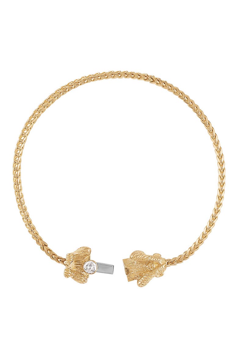 Wise Monkey Bracelet, Alternate, color, YELLOW GOLD - SEE NO