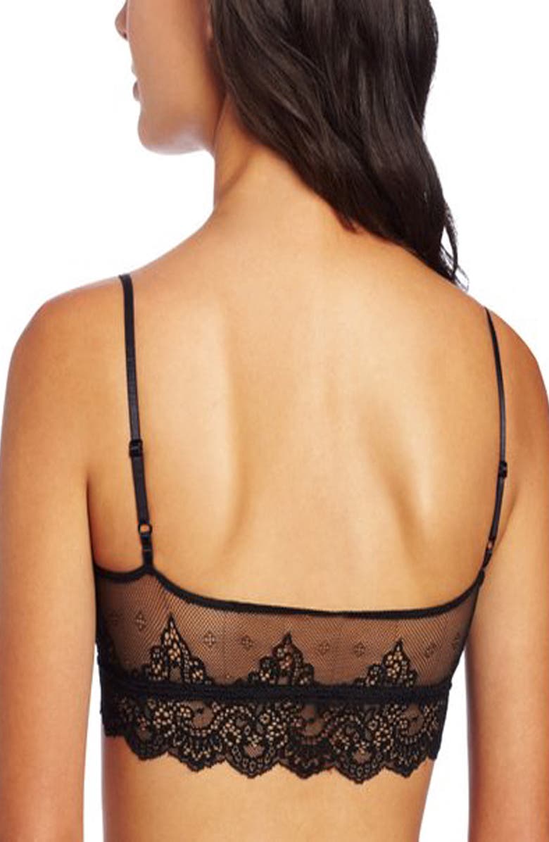 Only Hearts 'So Fine' Sheer Lace Bralette, Alternate, color,