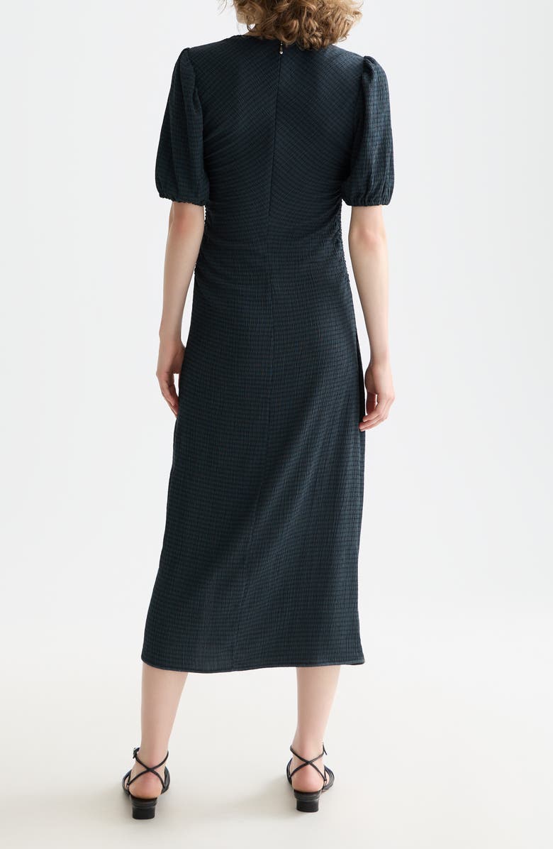 Scotch & Soda Open Structured Jersey Midi Dress, Alternate, color, Carbon