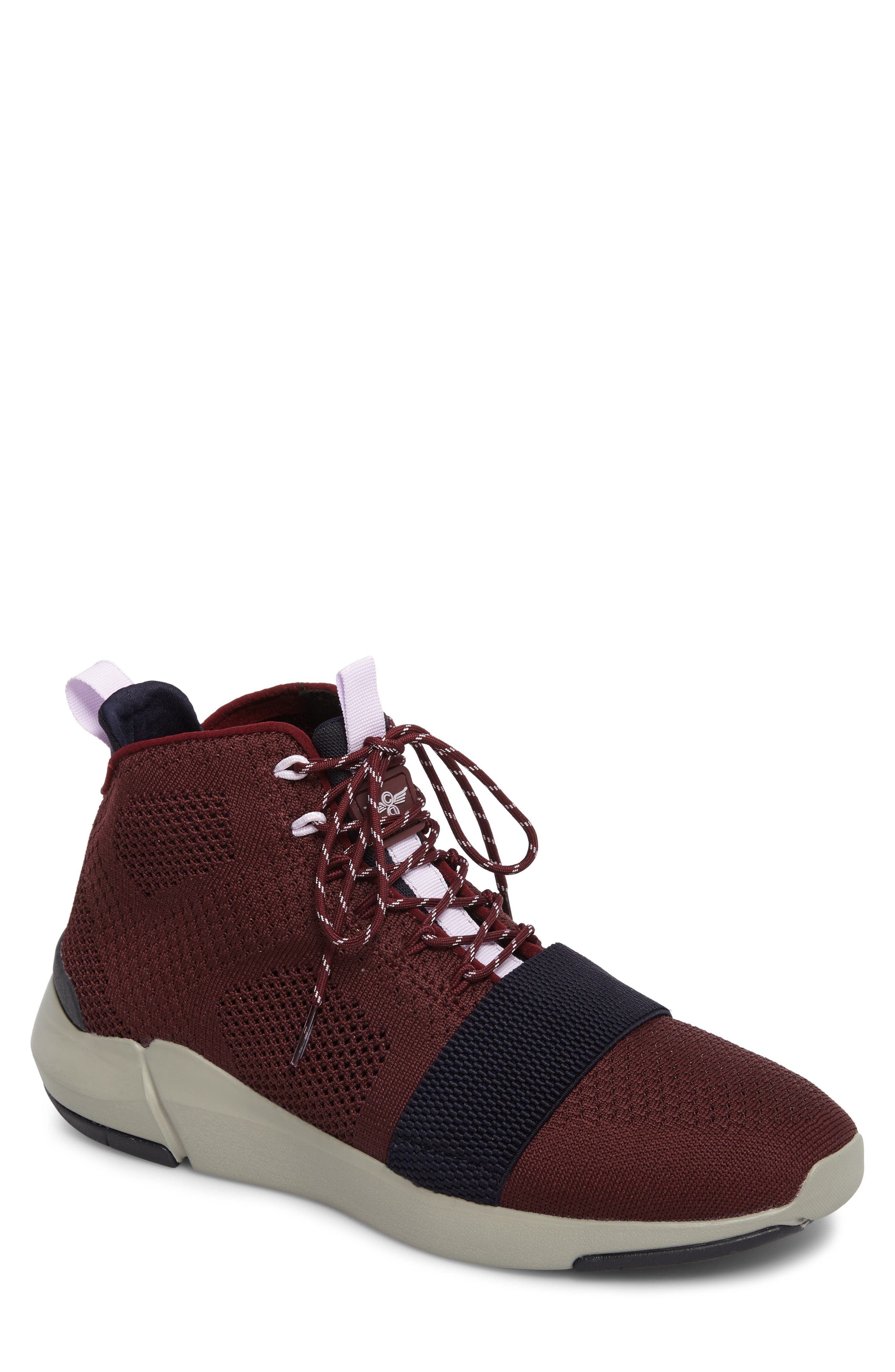 Modica Sneaker, Main, color, DARK BURGUNDY NAVY