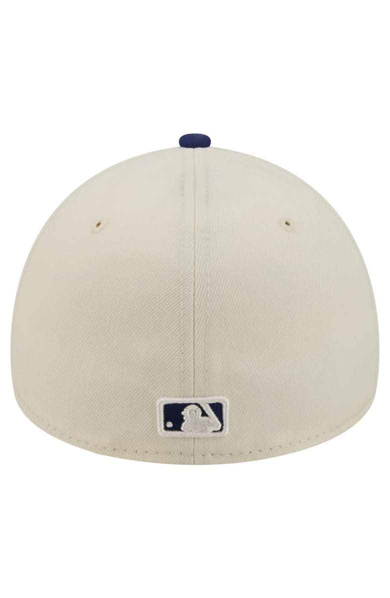 New Era Men's New Era  Cream Los Angeles Dodgers Chrome A-Frame 59FORTY Fitted Hat, Alternate, color, Cream