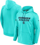 FANATICS Men's Fanatics  Blue Seattle Kraken Authentic Pro Rink Fleece Pullover Hoodie
