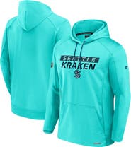 FANATICS Men's Fanatics  Blue Seattle Kraken Authentic Pro Rink Fleece Pullover Hoodie