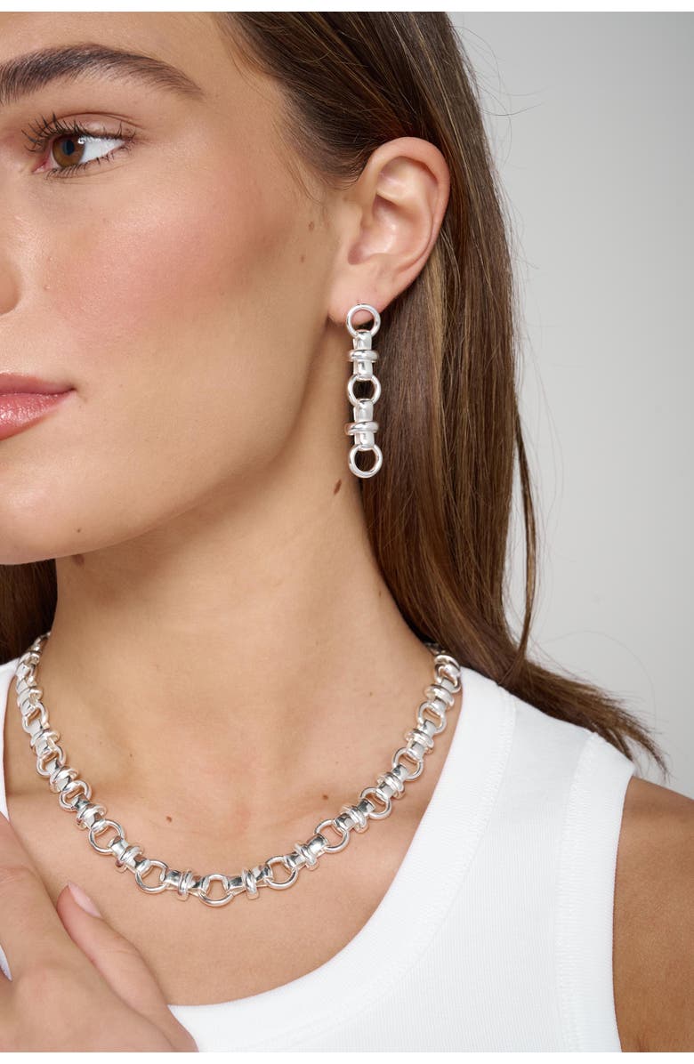 TUTTI Connect Earrings, Alternate, color, Silver