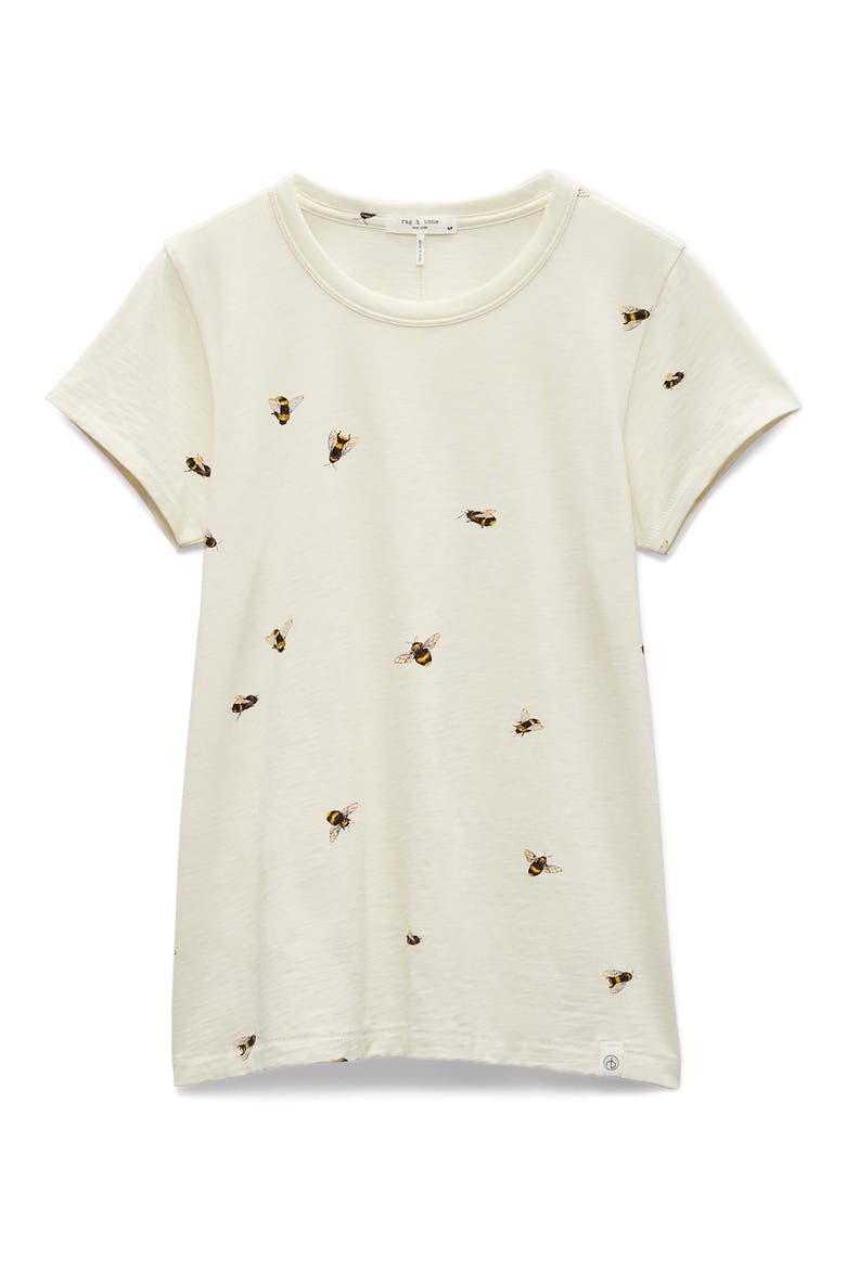 Allover Bumblebee T-Shirt, Alternate, color, IVORY MULTI