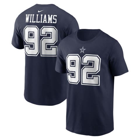 Men's Nike Quinnen Williams Navy Dallas Cowboys Player Name & Number T-Shirt